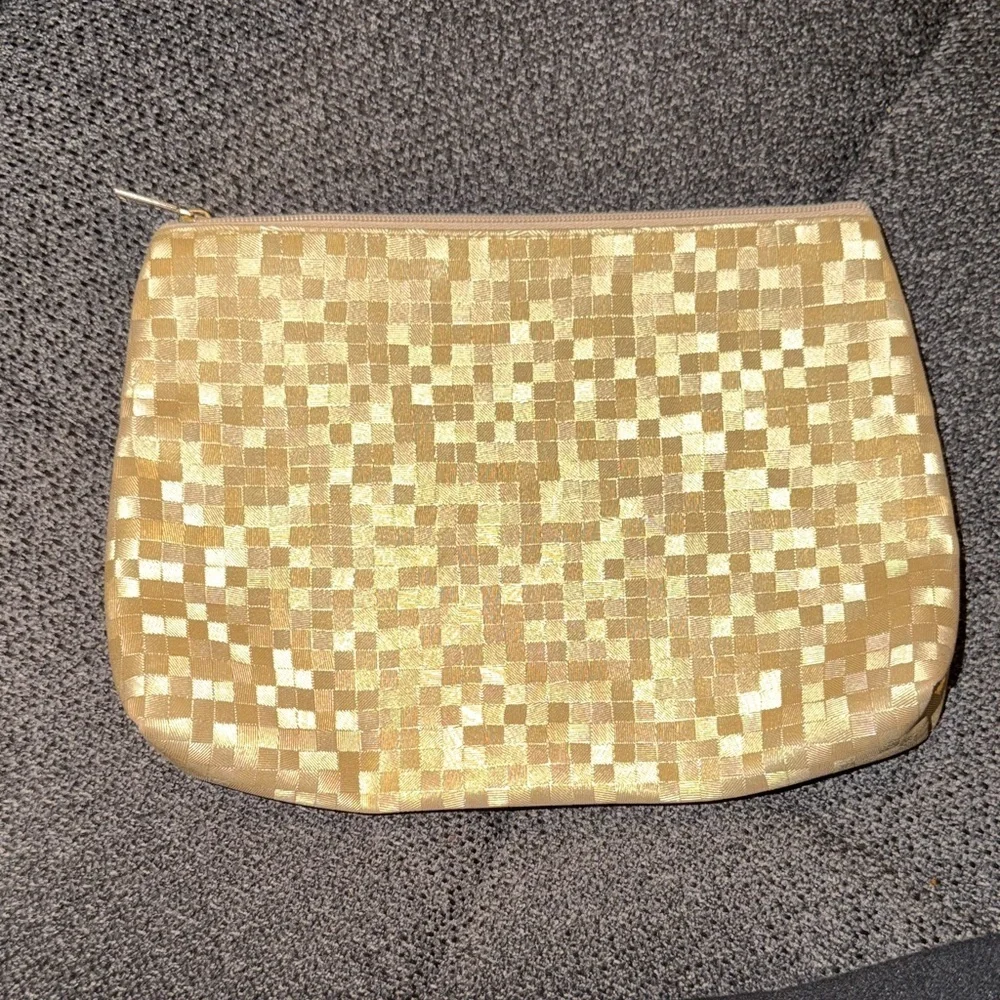 Gold Mosaic cosmetic bag